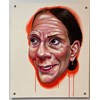 Tom Sanford - "Pat" 2019 - Acrylic on paper mounted on aluminum panel - 61 x 51 cm, 24 x 20 in