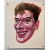 Tom Sanford - "Rex" 2019 - Acrylic on paper mounted on aluminum panel - 61 x 51cm, 24 x 20 in