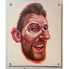 Tom Sanford - "Matt" 2019 - Acrylic on paper mounted on  aluminum panel - 61 x 51cm, 24 x 20 in