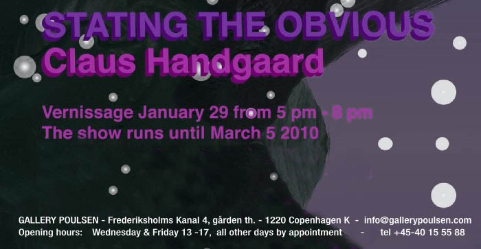 Claus Handgaard Jørgensen - Stating the Obvious 2010